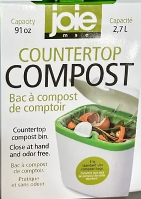 #ad Joie MSC Countertop Easy Open Compost Bin Container 91oz Capacity $23.88
