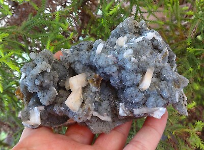 #ad #ad Stilbite On Chalcedony Crystals Rock Minerals Specimen G=68 $68.00