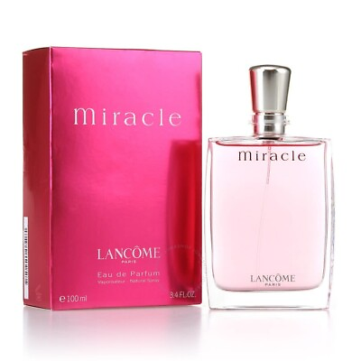 MIRACLE by Lancome L#x27;Eau De Parfum 3.4 oz 100 ml BRAND NEW IN SEALED BOX $37.99