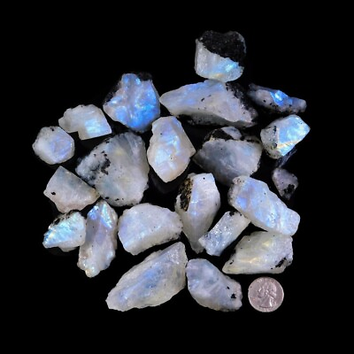#ad Raw Rough Rainbow Moonstone Chunk Healing Mineral Rock Specimens Gifts $8.54