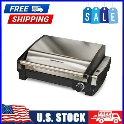 Hamilton Beach Electric Indoor Searing Grill Stainless Steel 6 Serving $79.41