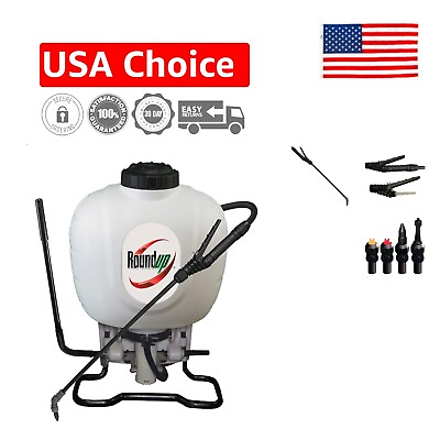 #ad 4 Gallon Backpack Sprayer for Fertilizers Herbicides amp; Insecticides White $157.99