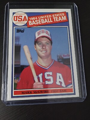 #ad 1985 Topps #401 Mark McGwire RC Team USA St. Louis Cardinals $11.99