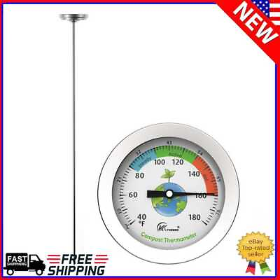#ad Stainless Steel 50cm Compost Soil Thermometer Tester Temperature Measuring Probe $12.06