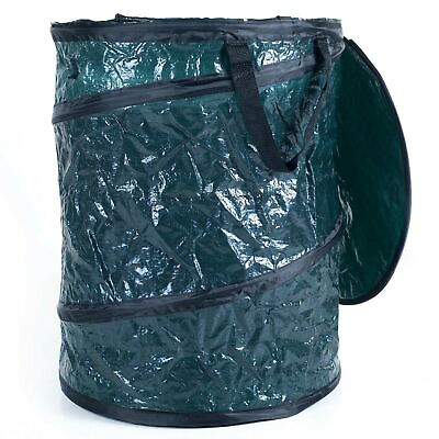 #ad Collapsible Yard Bin Garbage Can Pop Up Outdoor Trash Can with Lid 30 Gallon $19.99