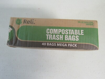 #ad #ad Reli Compostable Trash Bags 40 Bags $25.00