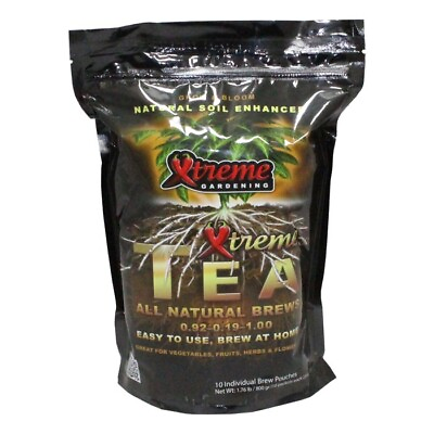 #ad Xtreme Gardening Xtreme Tea Brews easy to use compost tea 80g 5 gal 10 Packs $59.50