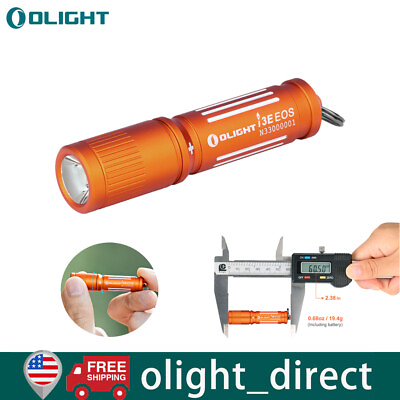 Olight i3E EOS 90 Lumens Keychain EDC Flashlight Small Outdoor Everyday Carry $12.99