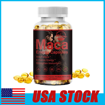 #ad Nature#x27;s Live MACA ROOT 120 Pills Peruvian Maca Extract for Men Organic Vitamins $13.49