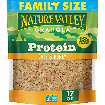 #ad Nature Valley Protein Granola Oats and Honey Family Size Resealable Bag 17 O $9.72