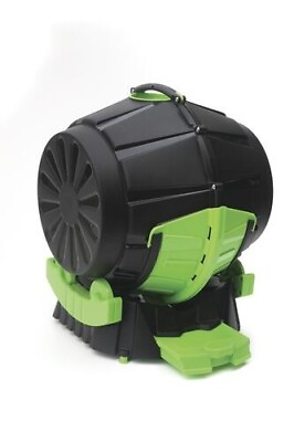 #ad 13.2 Gallon Single Chamber Tumbling Composter Outdoor Heavy Duty Aeration System $104.49
