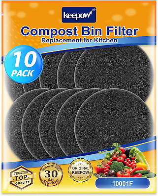 #ad #ad 6.7 Inch Compost Bin Filter Replacement for Kitchen Compost Bin Countertop 10 P $18.65