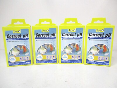 #ad Tetra 1.38oz Maintain Correct pH 7.0 Freshwater Conditioner 8 Count Lot of 4 $16.95