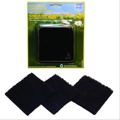 Replacement Carbon Filters For The ECO Kitchen Compost Collector 3 Pack $14.62