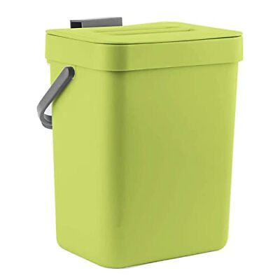 Food Waste Basket Bin For Kitchen Small Countertop Compost Bin With Lid Odorfree $21.14