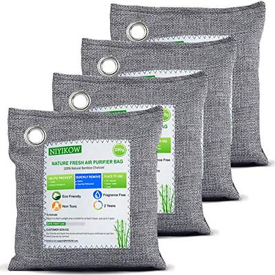 #ad Charcoal Bags Odor Absorber Large 4Pack X 200G Nature Fresh Bamboo Charcoal $18.97