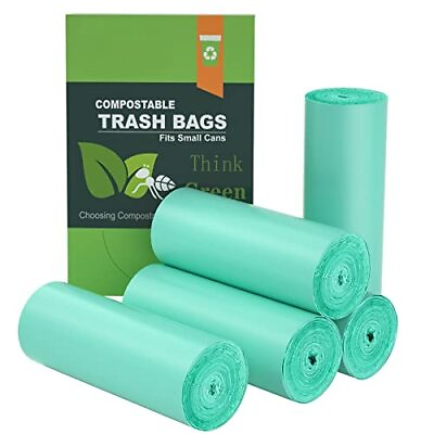 #ad 200 Counts Mini Trash Bags1.2 Gallon Small Compostable Trash BagsStrong Uns... $24.04