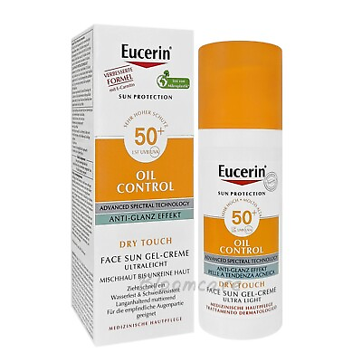 Eucerin Sun Oil Control Dry Touch Gel Cream Ultra Light SPF50 50ml $25.90