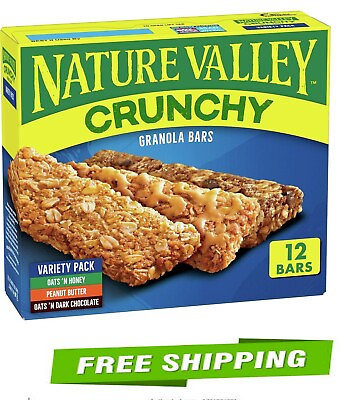 #ad Nature Valley Crunchy Granola Bars Variety Pack 12 Bars 8.94 OZ 6 Pouches $5.59