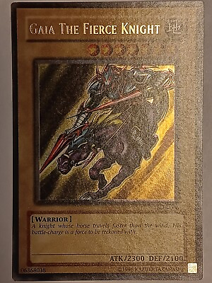 YuGiOh Cards Gaia The Fierce Knight LOB 006 Near Mint $15.86