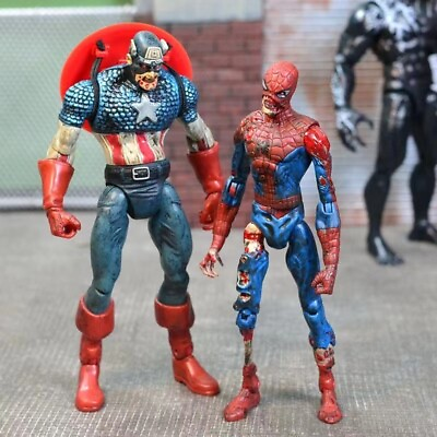 Zombie Hulk Captain America Spider Man Action Figure Toys Doll New 7quot; China Ver $21.99
