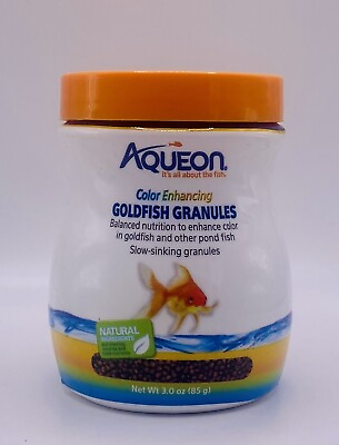 #ad Aqueon Color Enhancing Goldfish Granules 3 oz Free Shipping $8.25