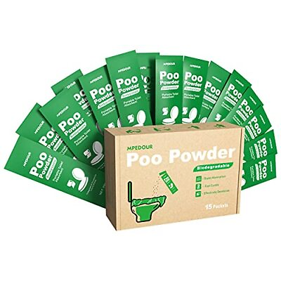 MPEDOUR Poo Powder Degradable Gel Portable Camping Composting RV Toilet Liqui... $13.28