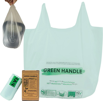 #ad #ad BPI Certified 3 Gallon 1.00 Mil = 25 Mic Compostable Handle Tie Kitchen Compost $12.99