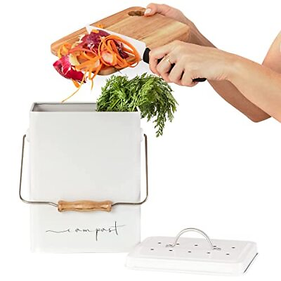 #ad Compost Bin for Kitchen Farmhouse Countertop Composting Container 1.7 Gal... $31.99