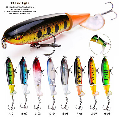 Whopper Plopper Topwater Floating Fishing Lures Baits Rotating Tail for Bass US $5.12