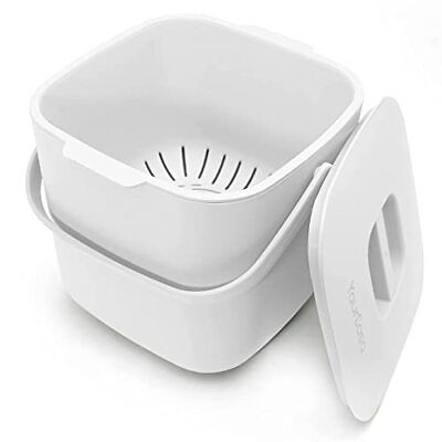#ad #ad ® Compost bin Kitchen Counter with lid 1.85 Gallon Countertop Compost bin ... $47.31