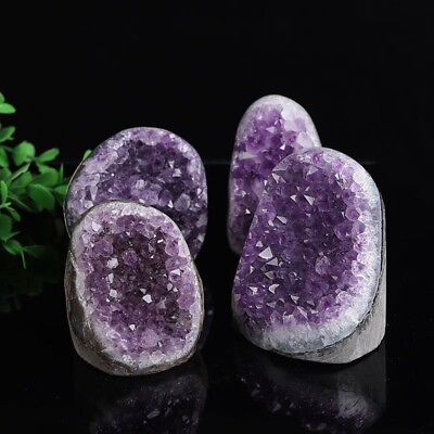 #ad #ad Natural Amethyst Quartz Crystal Cluster Geode Home Fengshui Stone Decor Healing $27.99