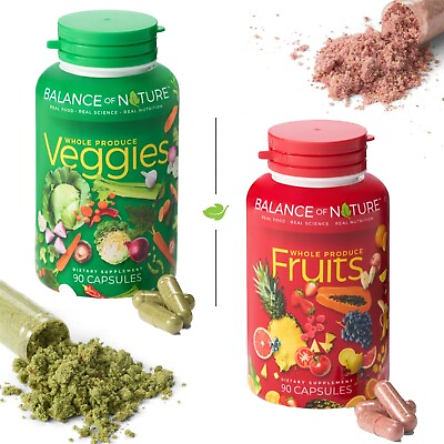 #ad Balance 0f Nature Whole Food Fruits amp; Veggies Dietary Suplement 180 Capsules $35.99
