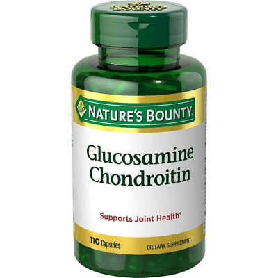 #ad Nature#x27;s Bounty Glucosamine Chondroitin Capsules Cartilage Jount 110 Count $40.49