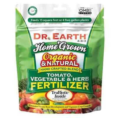 #ad Dr Earth Organic Plant Tomato Vegetable Herb Dry Fertilizer Garden Crop Food NEW $8.92