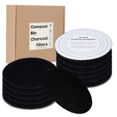 #ad #ad 12 Pack Charcoal Filters for Kitchen Compost Bin Pail Replacement Filter $38.10