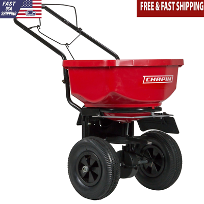 #ad Residential Broadcast Turf Spreader W Adjustable Gate Dial Fertilizer Seeds New $201.30