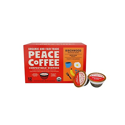 #ad Birchwood Compostable Coffee Pods Breakfast Blend Medium Roast Organic F... $19.68