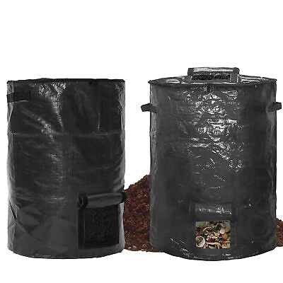 #ad Large Compost Bin BagsGarden Compost Bin Bags 80 Gallon 300L Outdoor Collap... $46.90