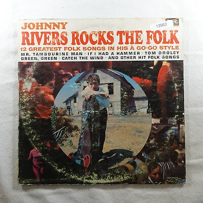 #ad Johnny Rivers Rivers Rocks The Folk Record Album Vinyl LP $5.77