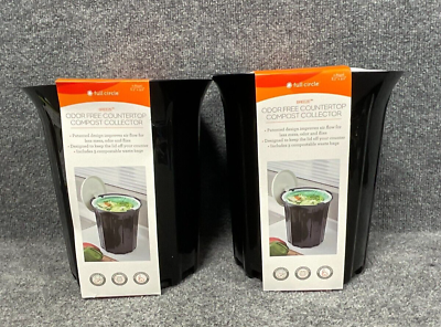 Full Circle Breeze Odor Free Countertop Compost Collector Lot of 2 $32.02