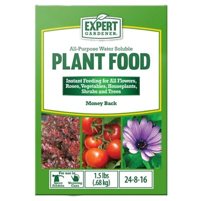 #ad Expert Gardener All Purpose Water Soluble Plant Food Fertilizer 1.5 lb. $9.95