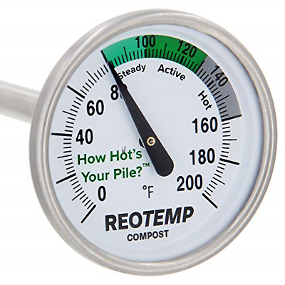 #ad REOTEMP Backyard Compost Thermometer 20quot;Stem $32.29