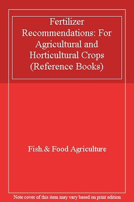 #ad Fertilizer Recommendations: For Agricultural and Horticultural $75.00