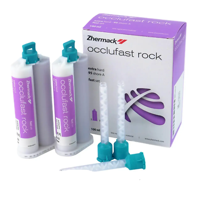 #ad Zhermack Occlufast Rock Extra Hard Bite Registration Material Fast Set 100ml $47.49