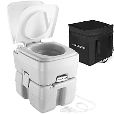 #ad Portable Toilet – Compact Indoor amp; Outdoor Commode w Travel Bag for Camping ... $218.88
