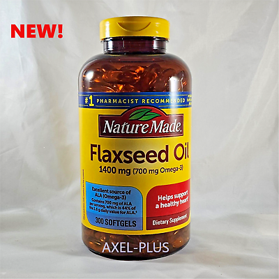 #ad Nature Made Flaxseed Oil 1400 mg 300 Softgels $24.95