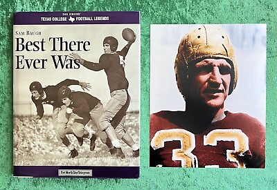 #ad Sam Baugh Best There Ever Was Book Sammy Redskins 8x10 Photo NFL Football $20.00