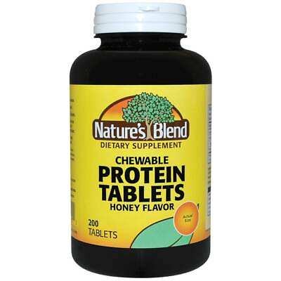#ad Nature#x27;s Blend Chewable Protein Tablets Honey 200 Tabs $14.87
