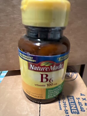 Nature Made Vitamin B6 100 mg Tabs 100 ct Free Shipping Exp 1 24 Buy More Save $9.99
